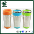 stainless steel metal double wall insulated vacuum thermos with lid